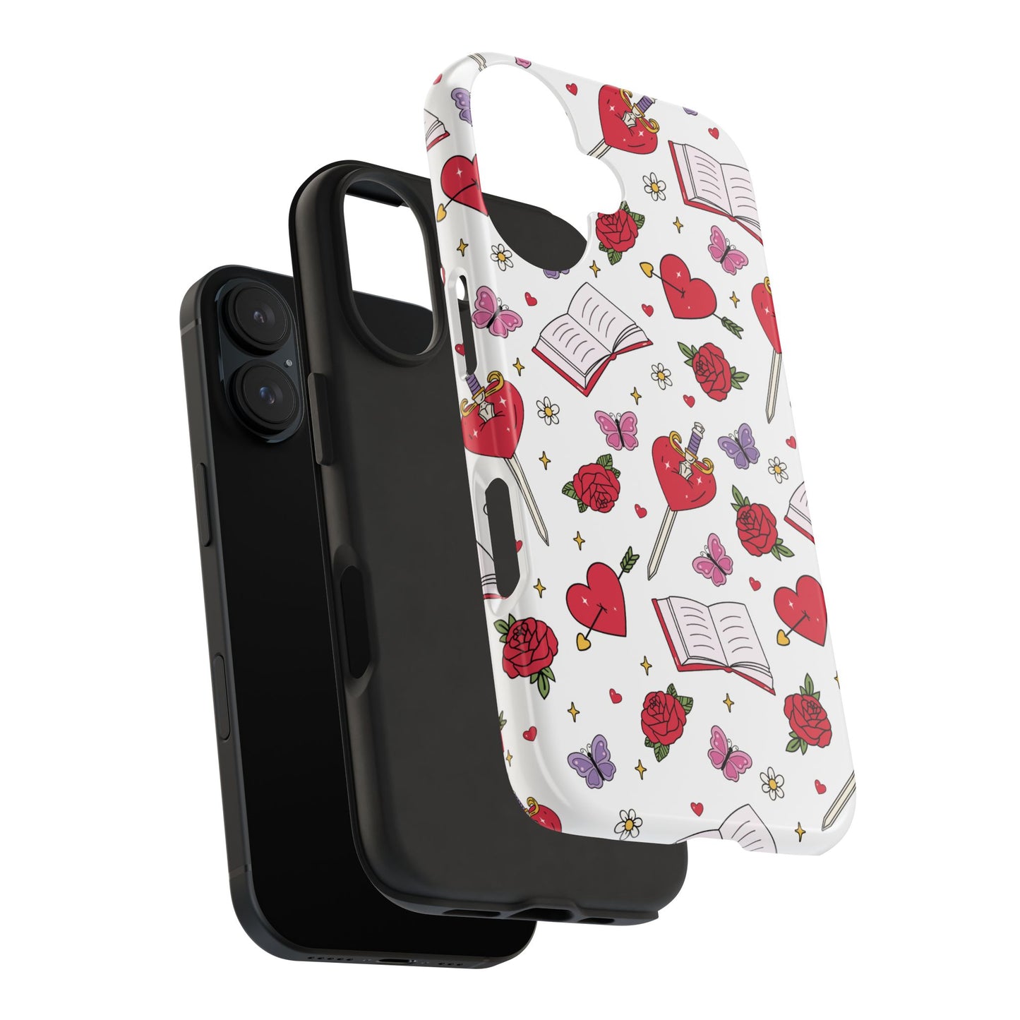 Love Etched in Roses Phone Cases