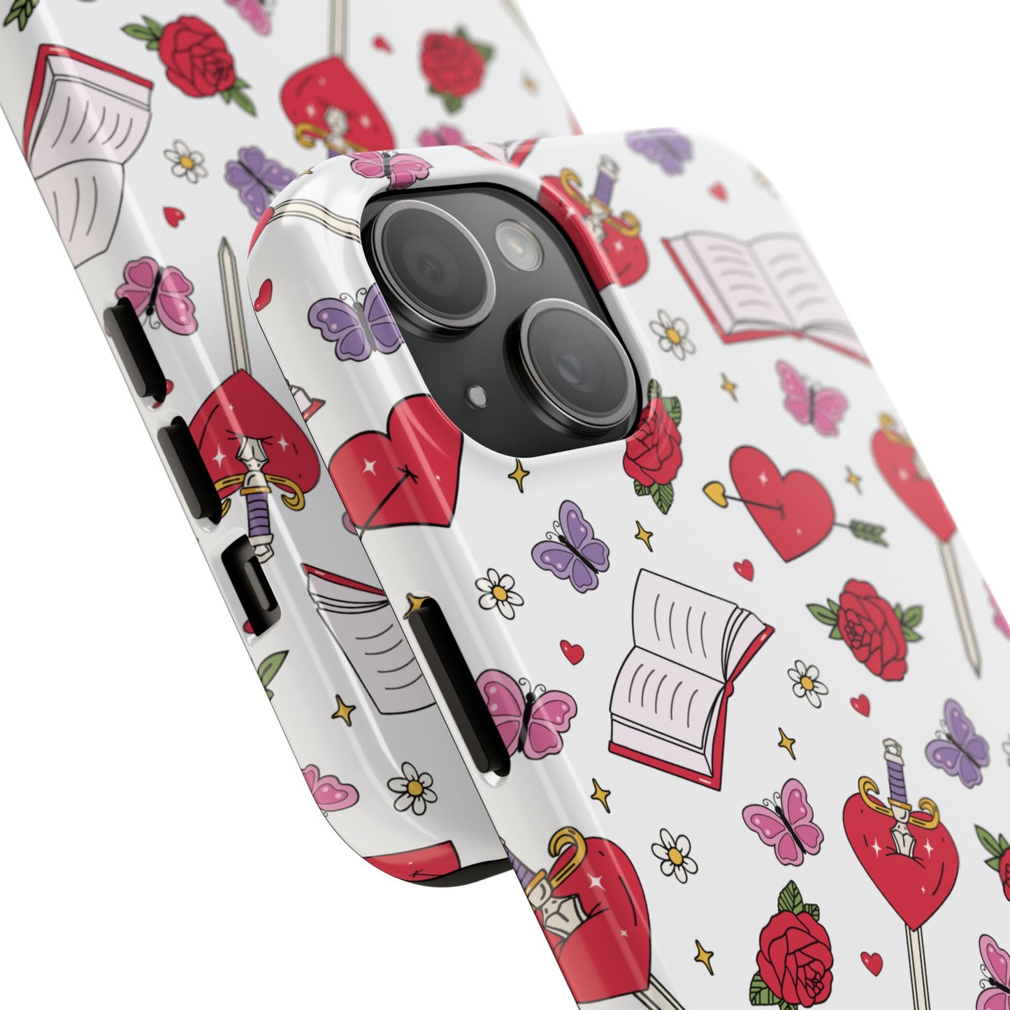Love Etched in Roses Phone Cases