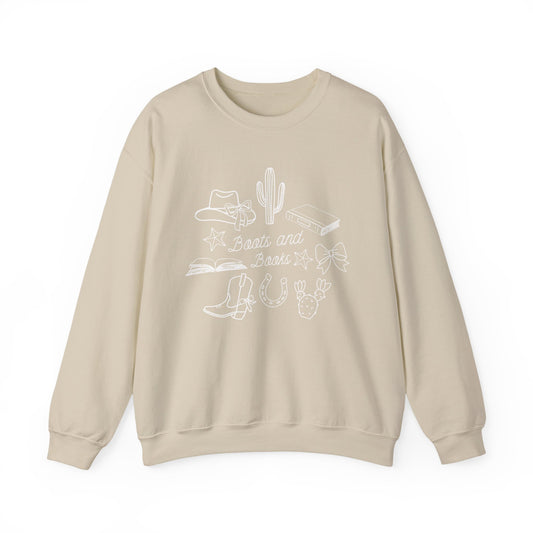 Boots and Books Sweatshirt
