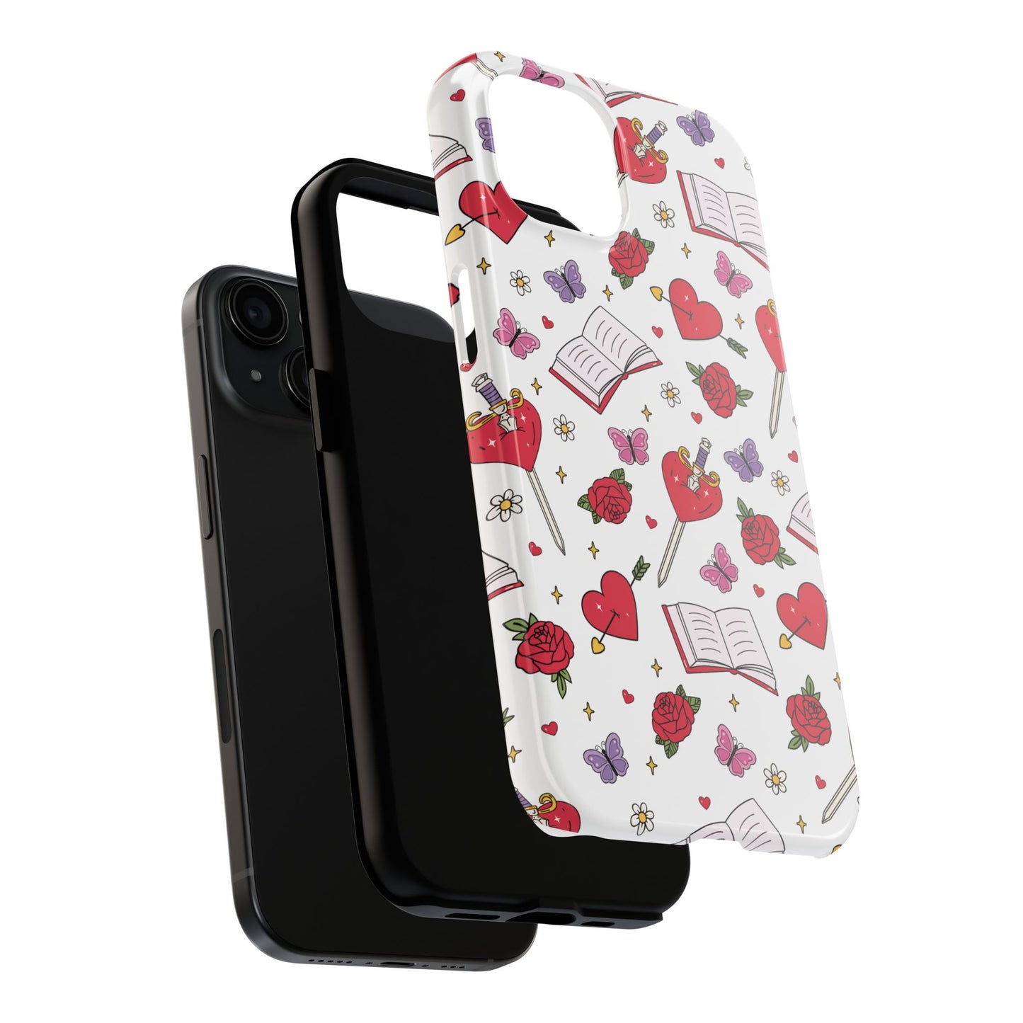 Love, Etched in Roses Phone Cases