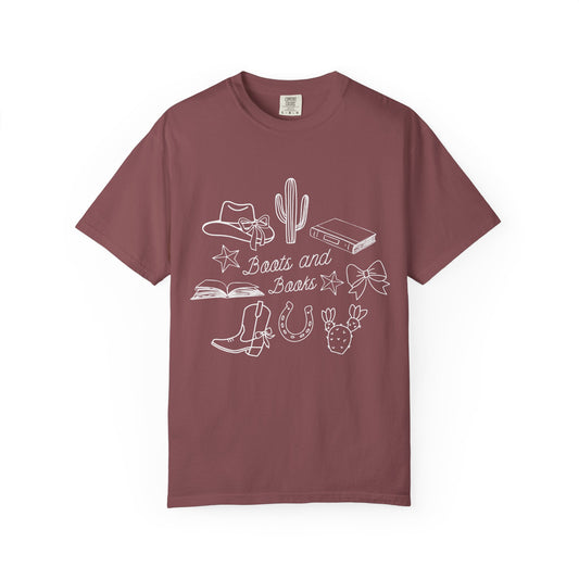 Boots and Books T-shirt