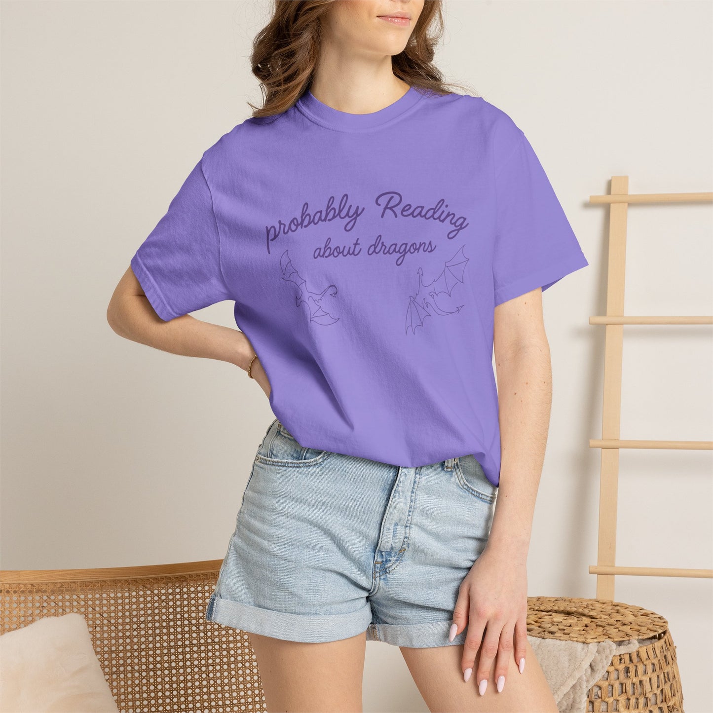 Probably Reading About Dragons T-shirt