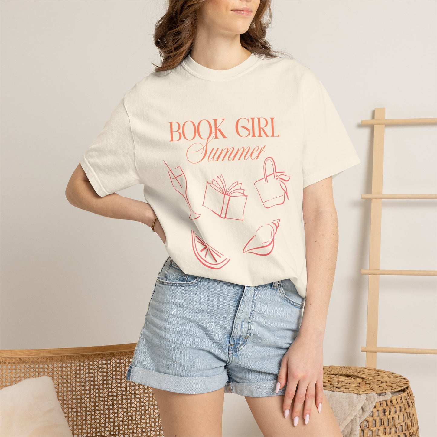 Book Girl Summer T-shirt