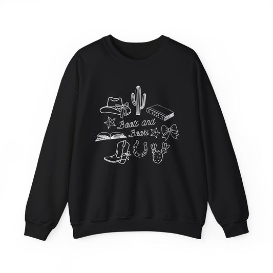 Boots and Books Sweatshirt